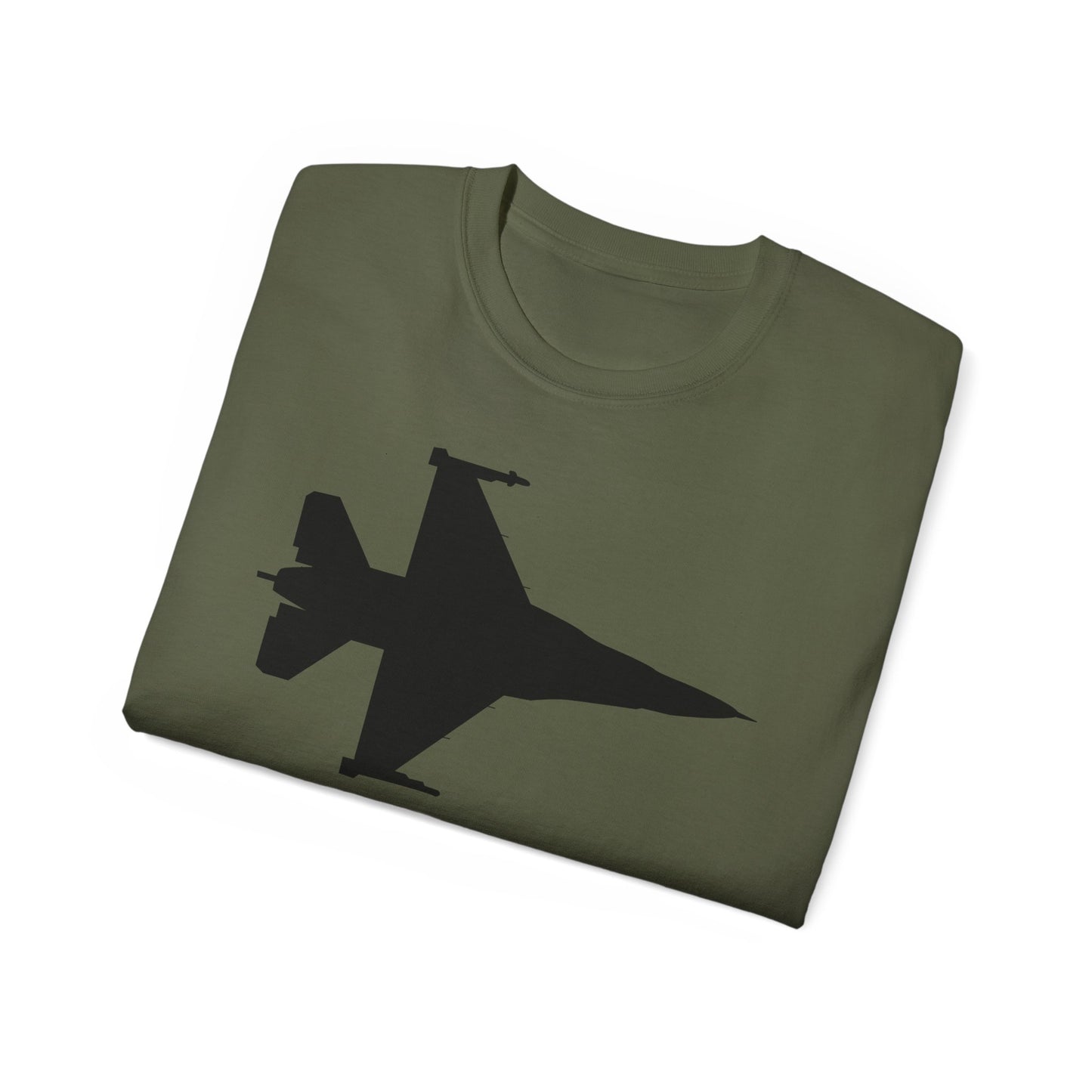 Unisex Ultra Cotton Tee - Aircraft - F-16 -Top - Silhouette - wo Txt X 300