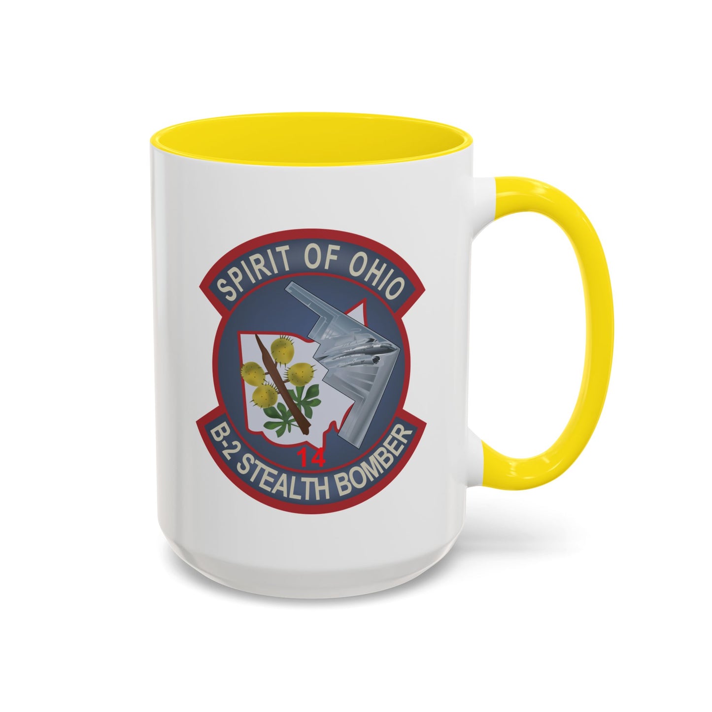 Accent Coffee Mug (11oz & 15oz) - USAF - B2 - Spirit of Ohio - Stealth Bomber wo txt X 300