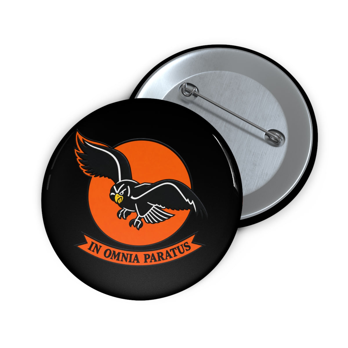 Custom Pin Button - 98th Fighter-Interceptor Squadron - SSI - wo Txt - 3D - Transparent
