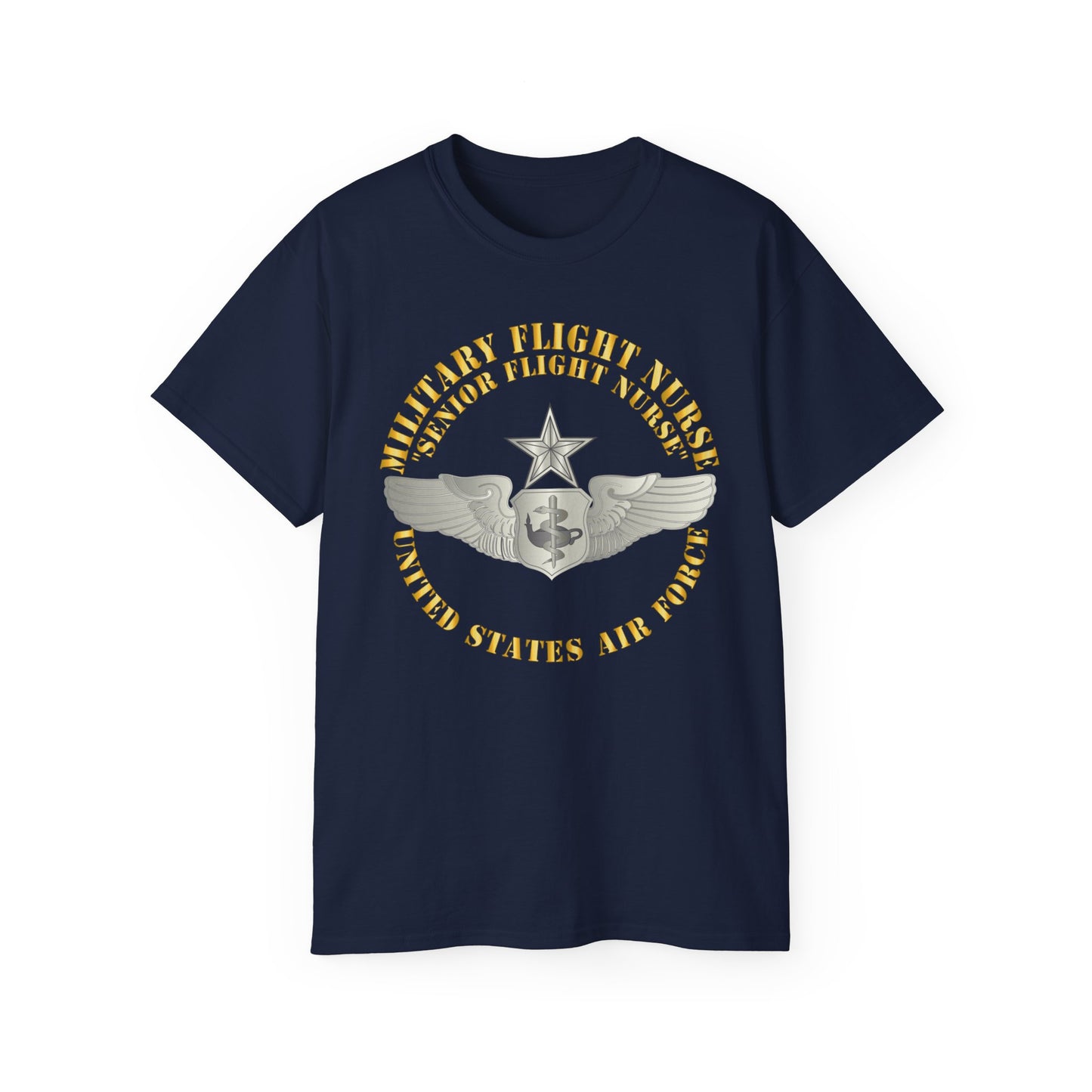 Unisex Ultra Cotton Tee - USAF - Military Flight Nurse - Flight Nurse - Senior