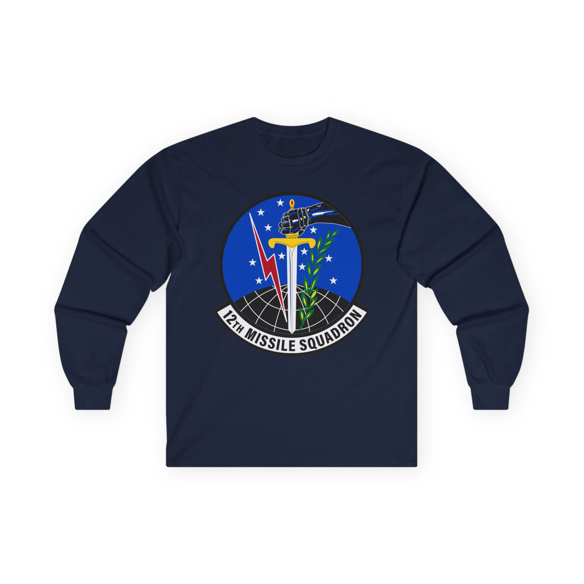 Unisex Ultra Cotton Long Sleeve Tee - USAF - 12th Missile Squadron wo txt