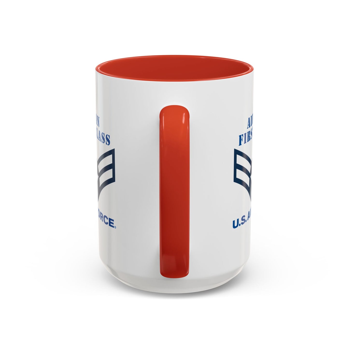 Accent Coffee Mug (11oz & 15oz) - USAF - Airman - First Class (E3) - 2020 - US Air Force w Text X 300