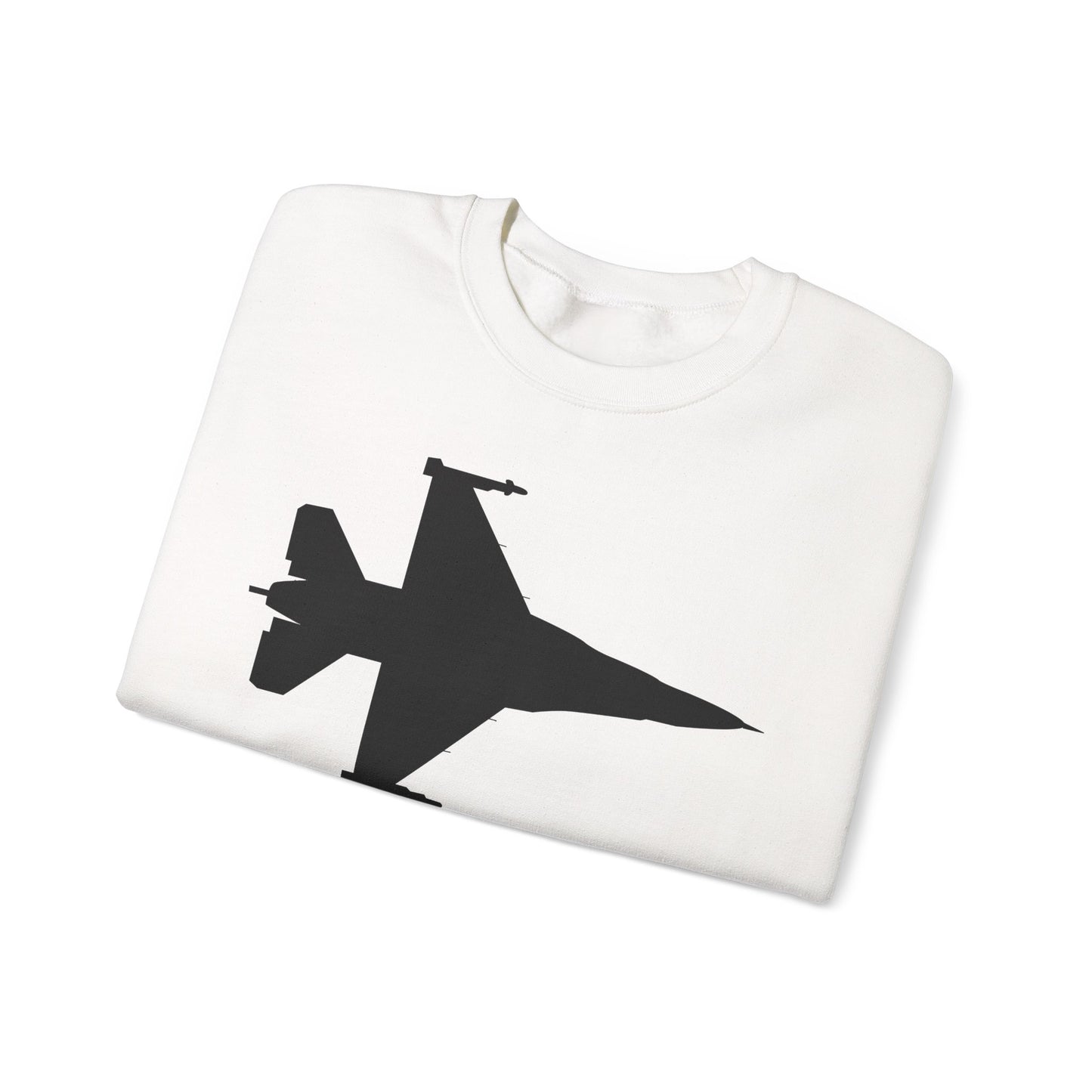 Crewneck Sweatshirt - Aircraft - F-16 -Top - Silhouette - wo Txt X 300