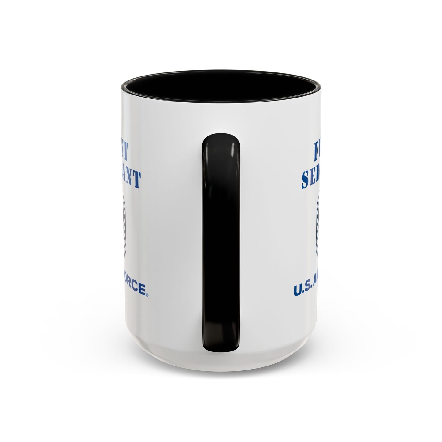 Accent Coffee Mug (11oz & 15oz) - USAF - First Sergeant (E8b) - 2020 - US Air Force w Text X 300