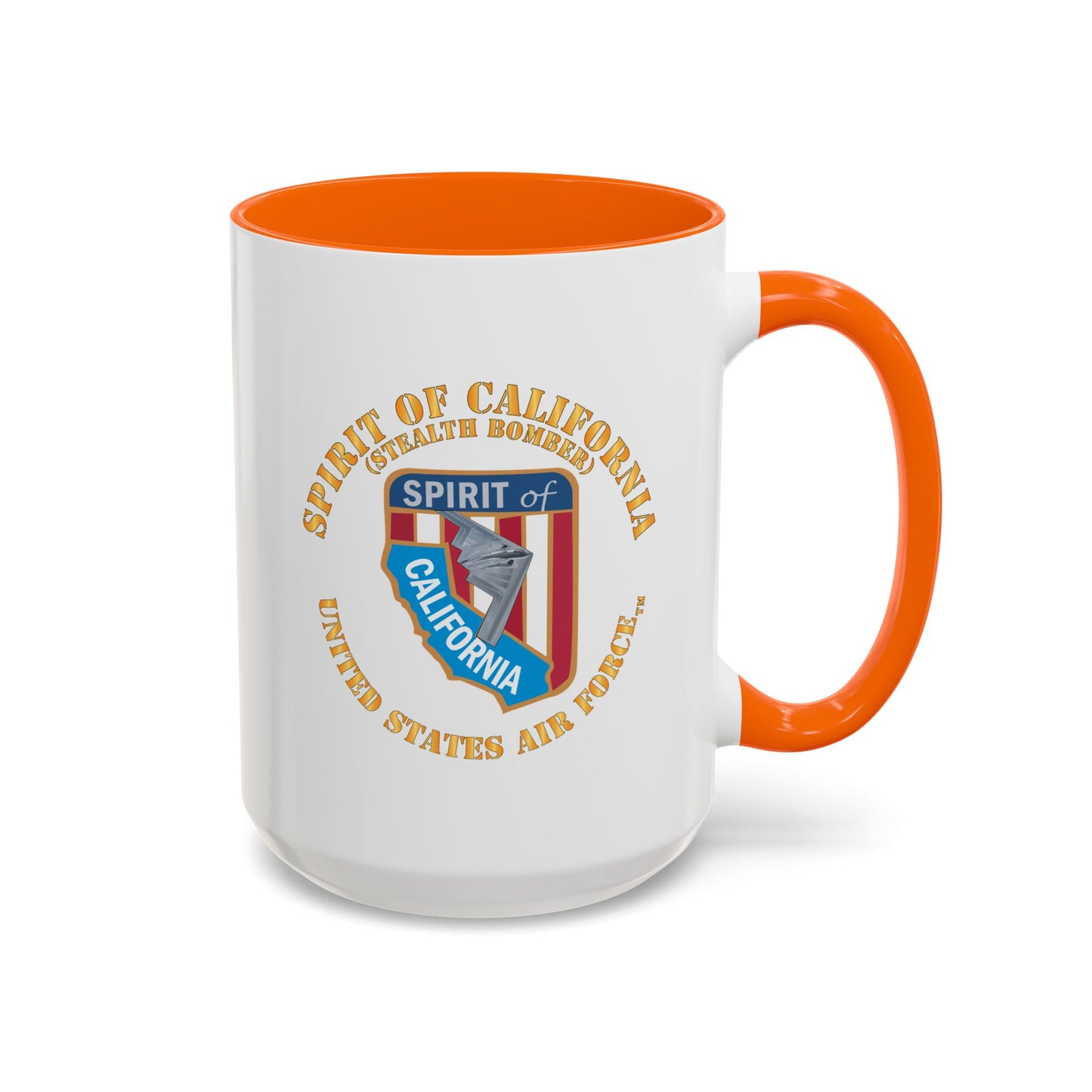 Accent Coffee Mug (11oz & 15oz) - USAF - B2 - Spirit of California - Stealth Bomber X 300