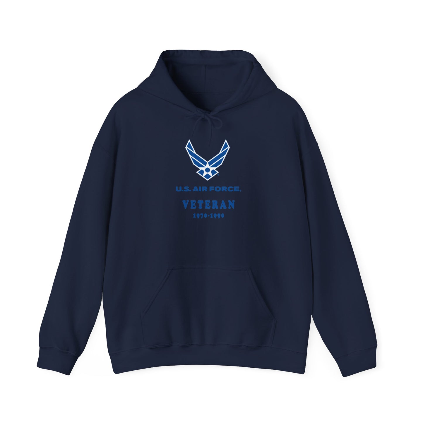 Unisex Heavy Blend Hooded Sweatshirt - USAF - Air Force - Veteran w years