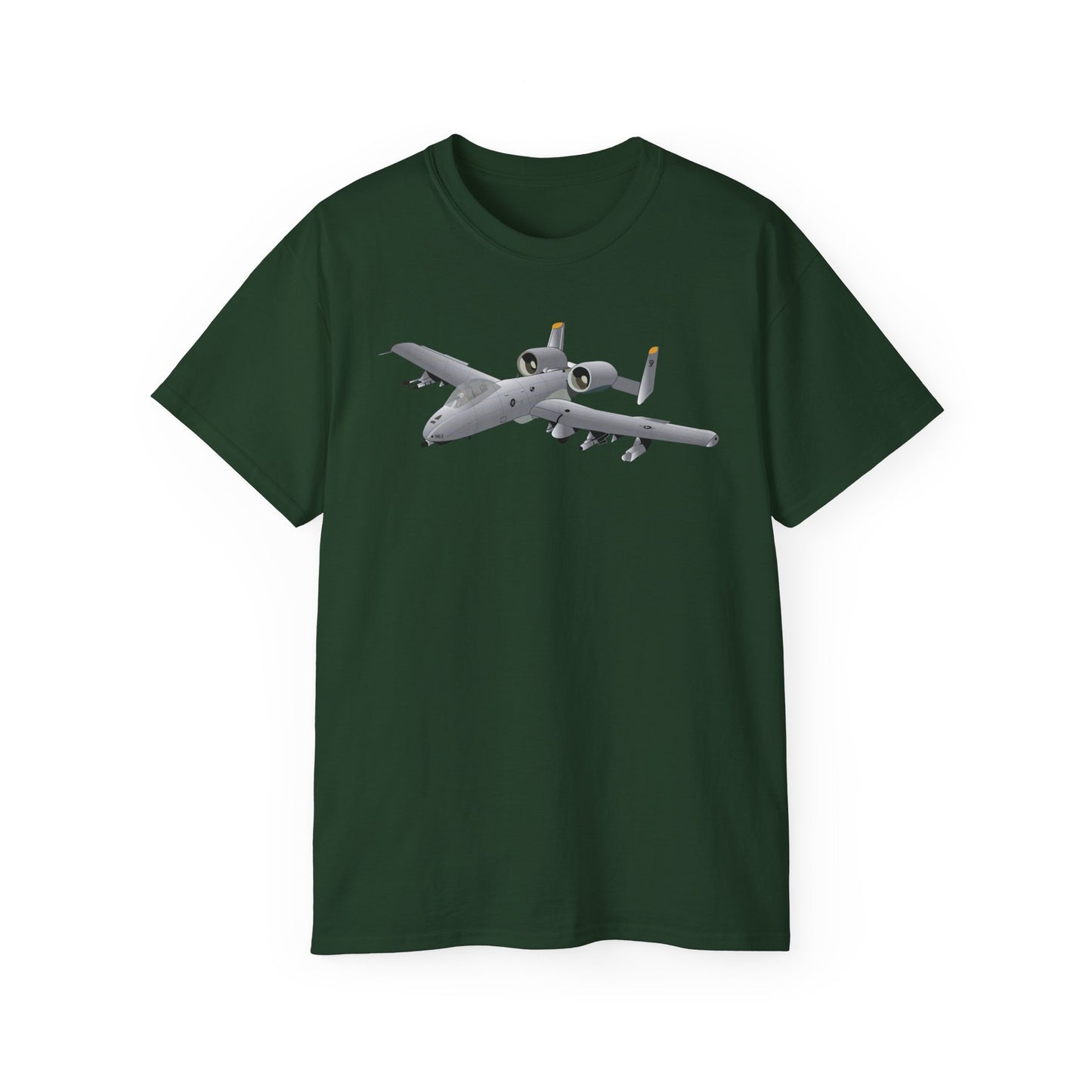 Unisex Ultra Cotton Tee - Aircraft - A10 - Front - Top - Oblique X 300