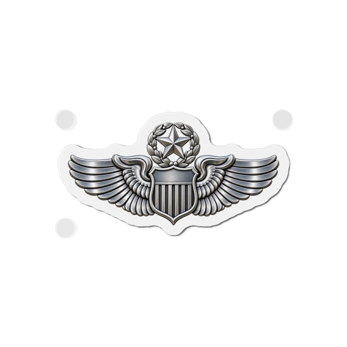 Die-Cut Magnet - USAF - Master Pilot Badge wo txt - 3D - Enhanced