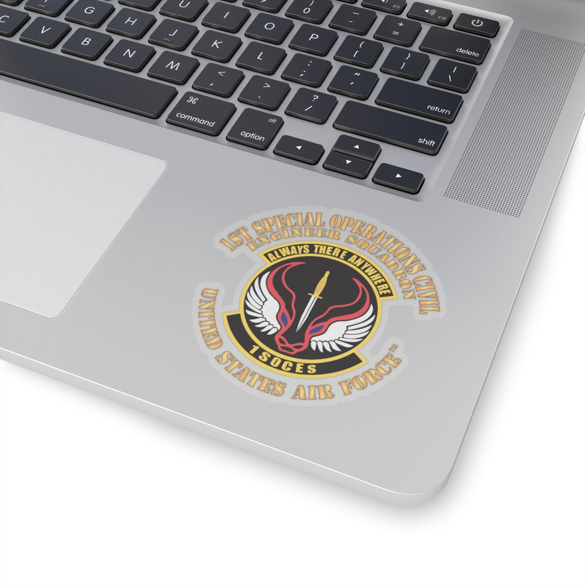 Kiss-Cut Stickers - USAF - 1st Special Operations Civil Engineer Sq X 300