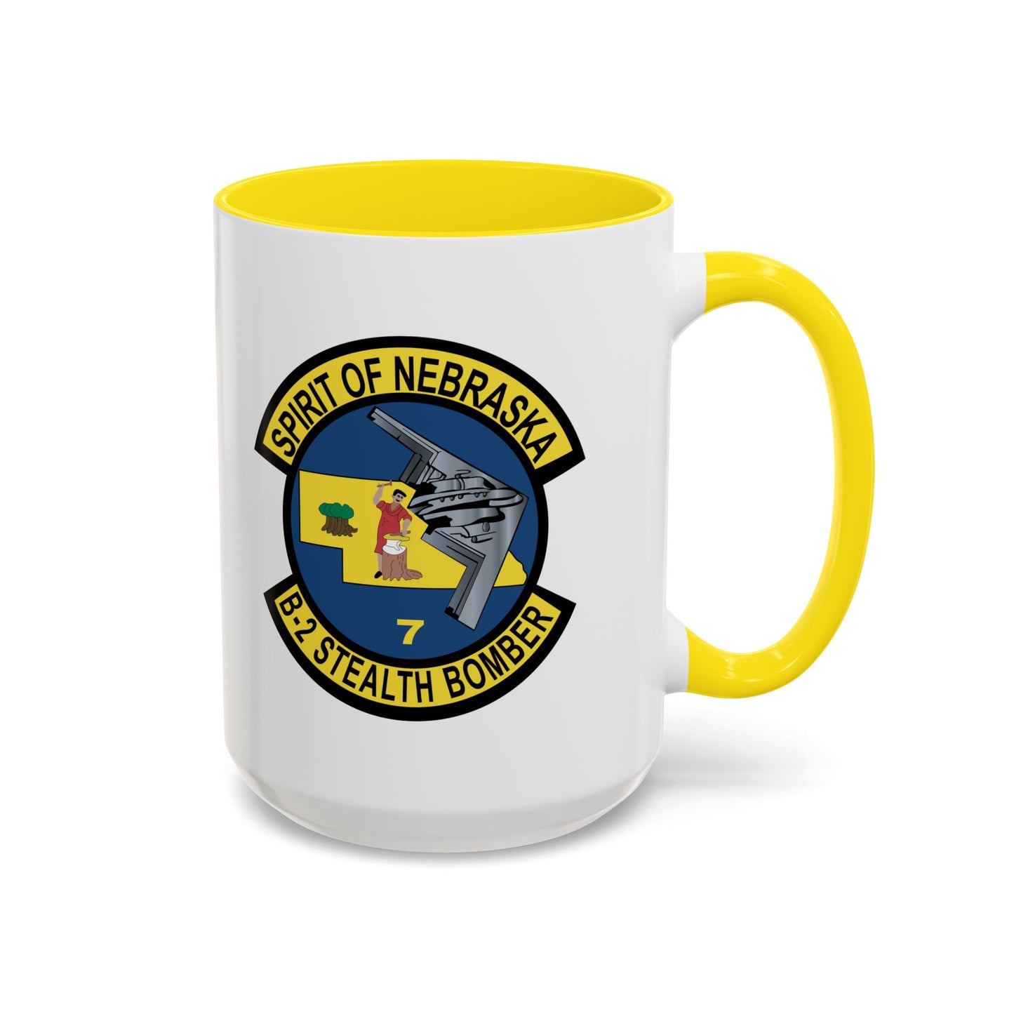 Accent Coffee Mug (11oz & 15oz) - USAF - B2 - Spirit of Nebraska - Stealth Bomber wo txt X 300