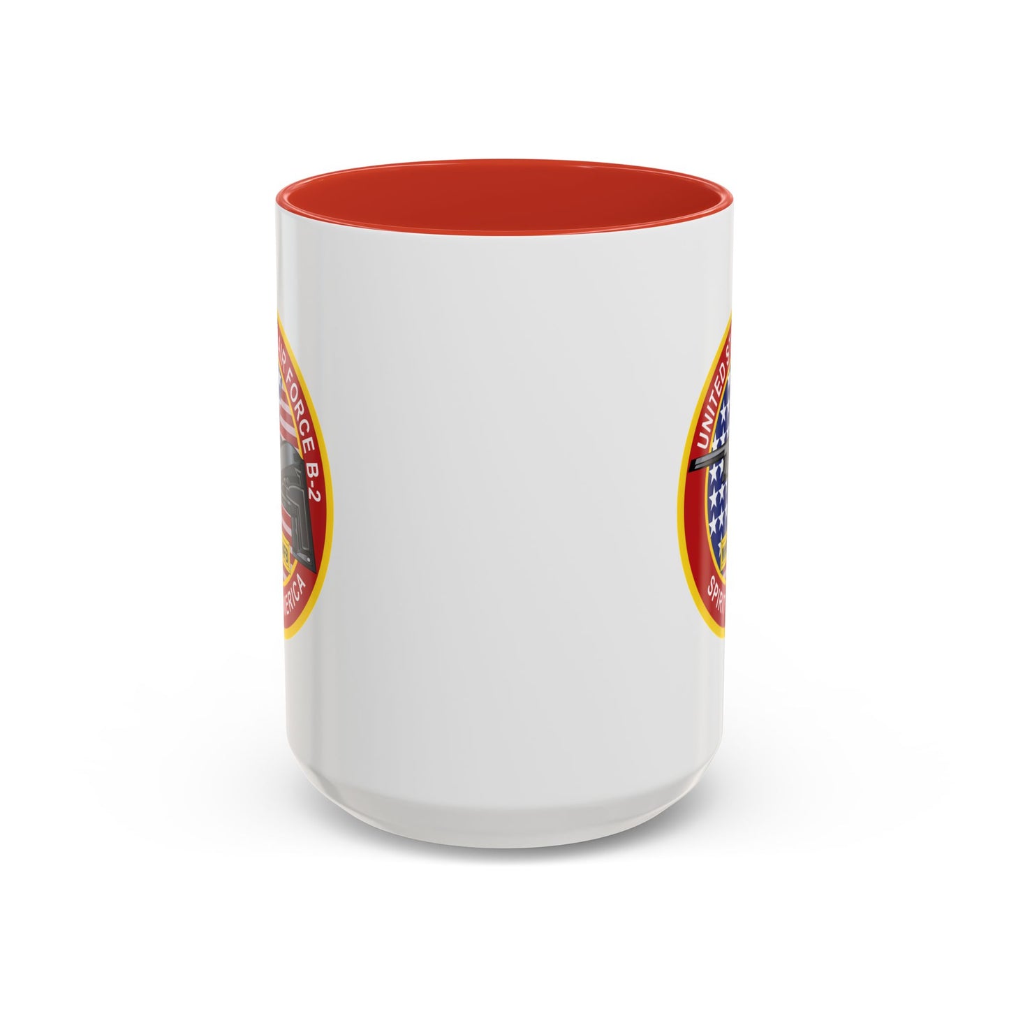 Accent Coffee Mug (11oz & 15oz) - USAF - B2 - Spirit - Stealth Bomber wo Txt