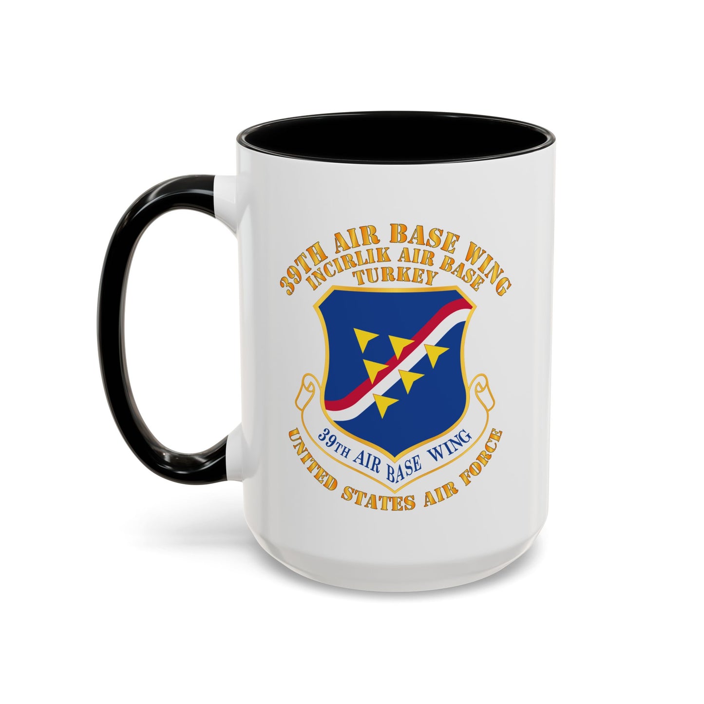 Accent Coffee Mug (11oz & 15oz) - USAF - 39th Airbase Wing - 3rd AF - Incirlik Air Base - Turkey