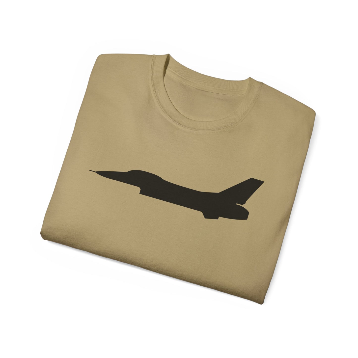 Unisex Ultra Cotton Tee - Aircraft - F-16 - Side - Black - wo Txt X 300