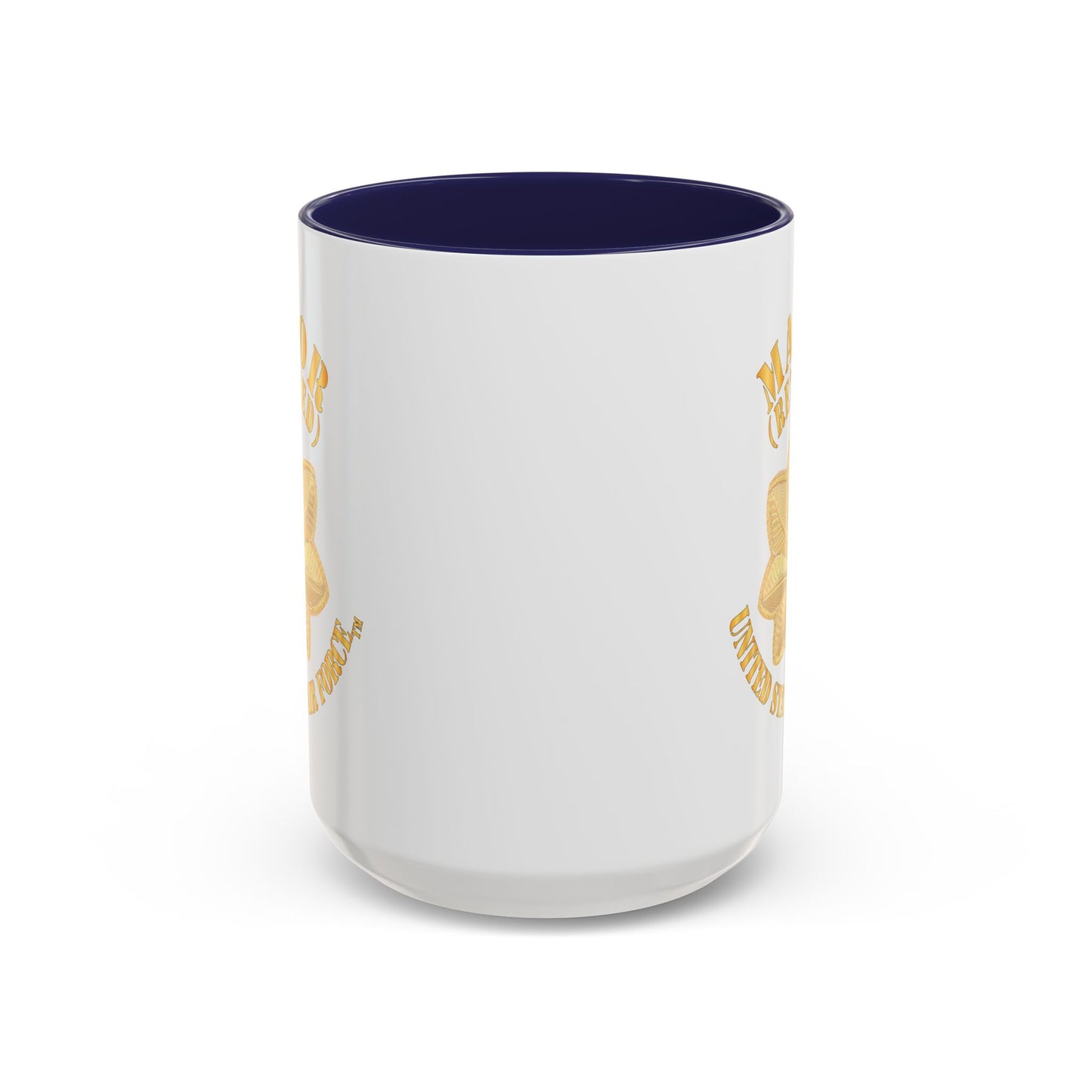 Accent Coffee Mug (11oz & 15oz) - USAF - Major - Retired X 300