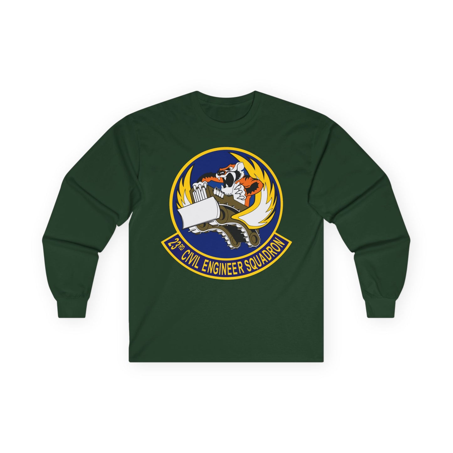 Unisex Ultra Cotton Long Sleeve Tee - USAF - 23d Civil Engineer Squadron wo Txt