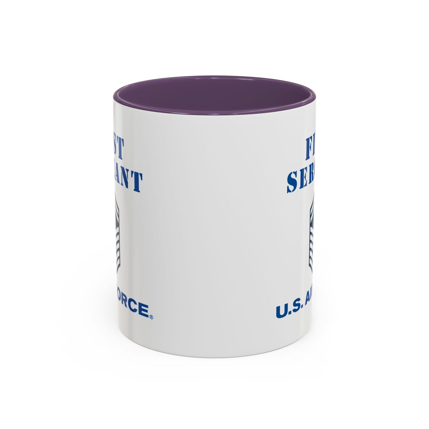 Accent Coffee Mug (11oz & 15oz) - USAF - First Sergeant (E8b) - 2020 - US Air Force w Text X 300