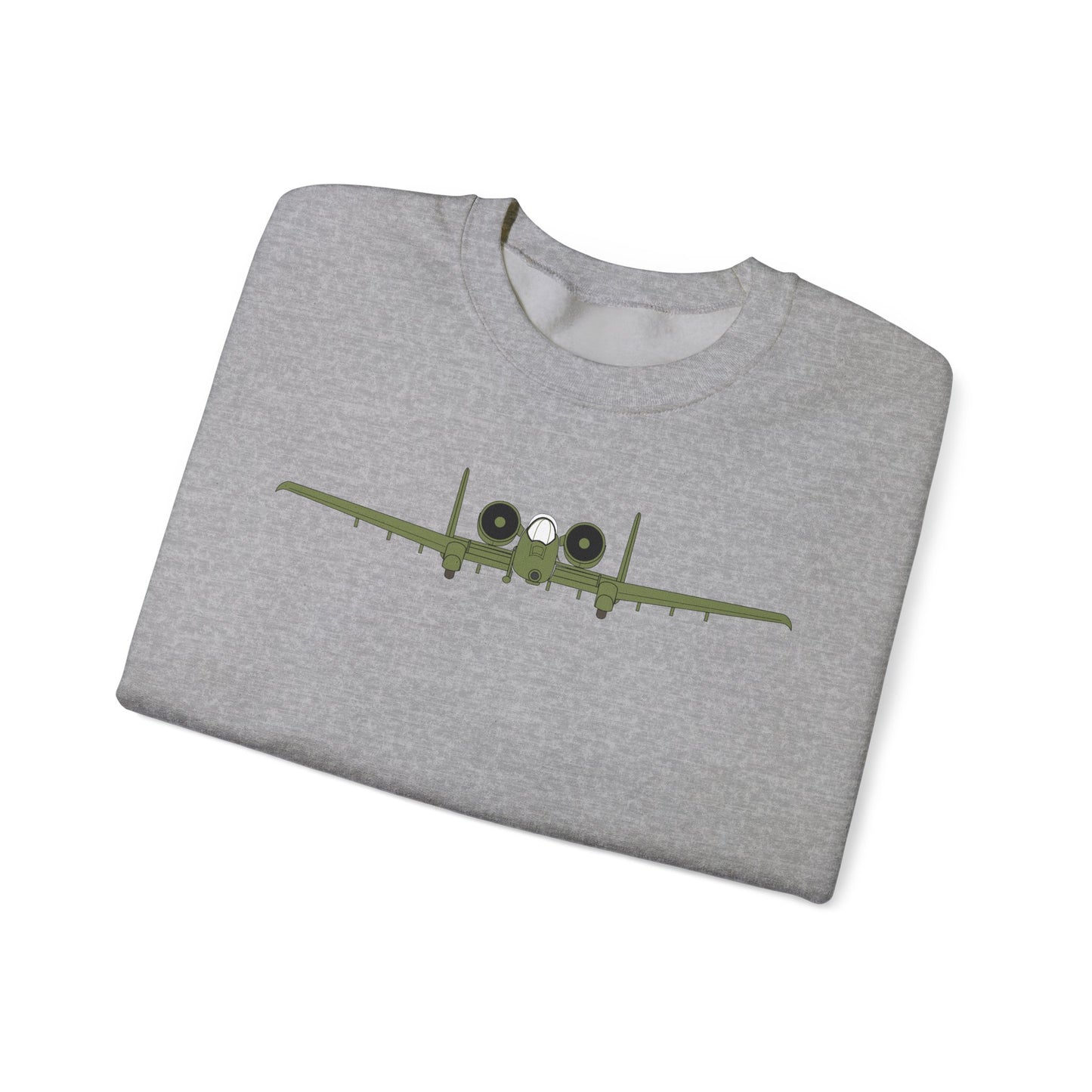 Crewneck Sweatshirt - Aircraft - USAF - A-10 Thunderbolt II - Front X 300