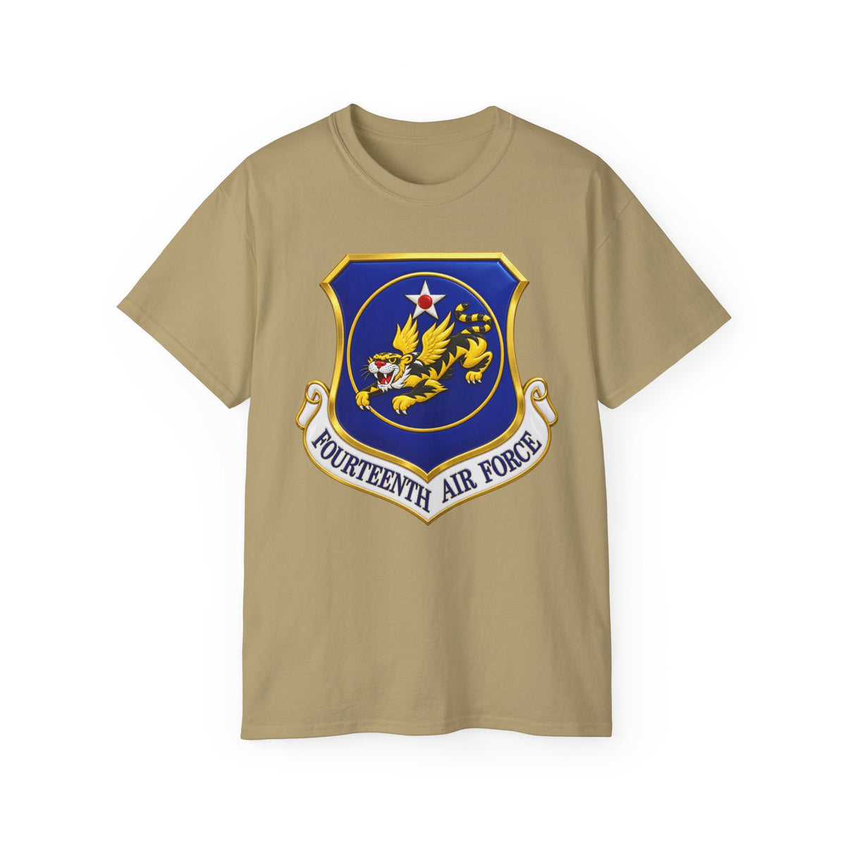 Unisex Ultra Cotton Tee - USAF - 14th Air Force - Flying Tigers wo txt - 3D - Enhanced