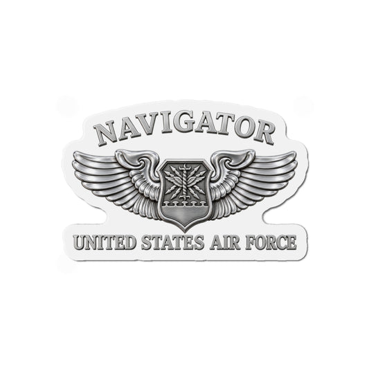 Die-Cut Magnet - USAF - Navigator Badge - United States Air Force - 3D - Enhanced