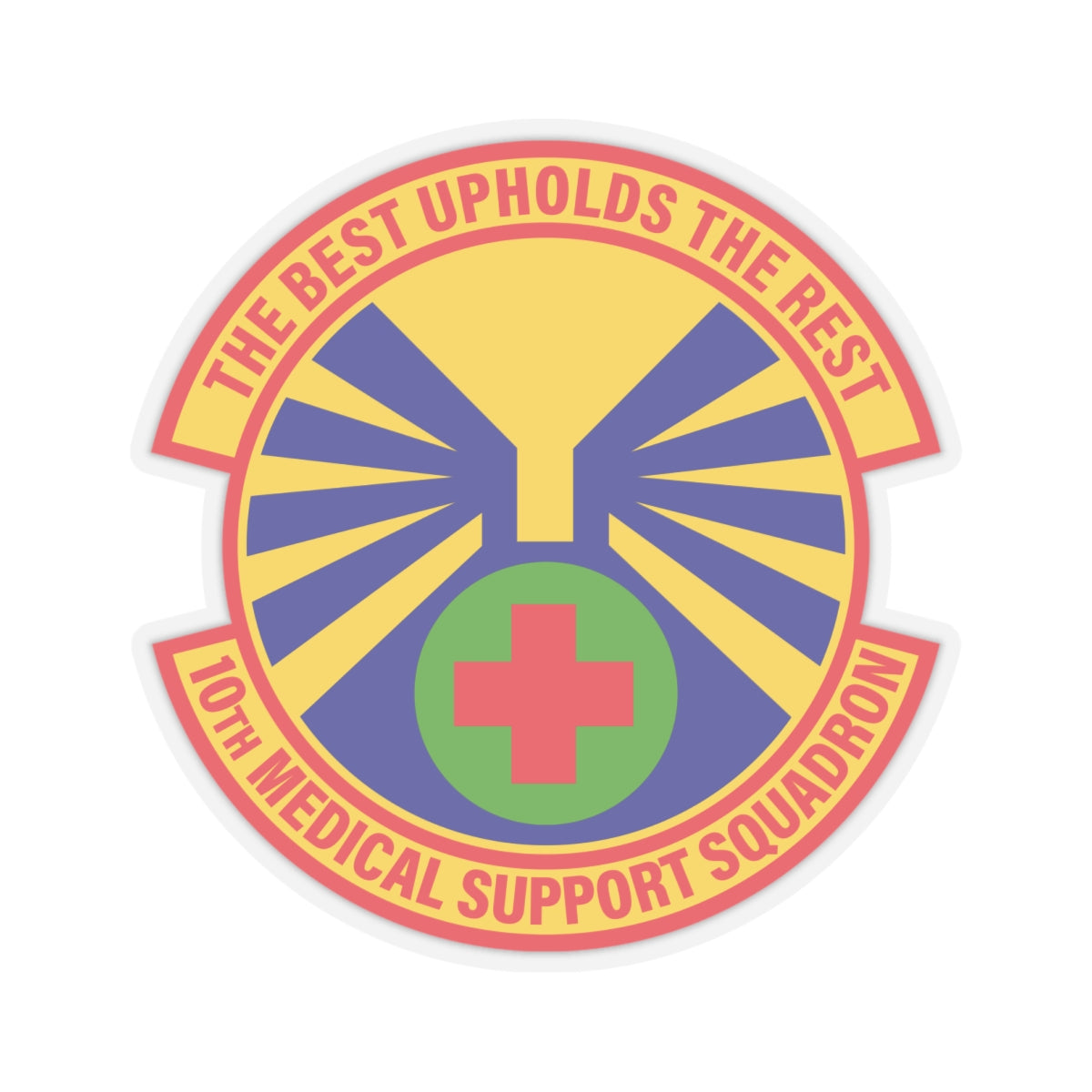 Kiss-Cut Stickers - USAF - 10th Medical Support Squadron wo txt