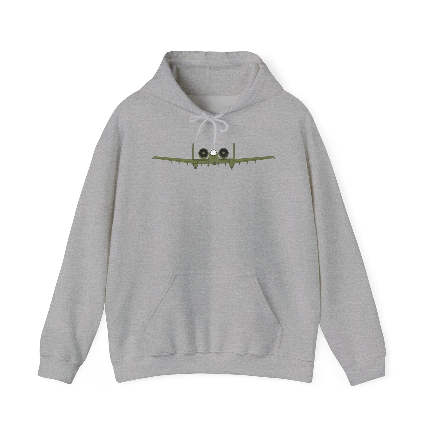 Unisex Heavy Blend Hooded Sweatshirt - Aircraft - USAF - A-10 Thunderbolt II - Front X 300