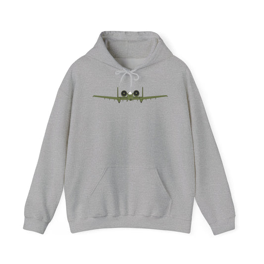 Unisex Heavy Blend Hooded Sweatshirt - Aircraft - USAF - A-10 Thunderbolt II - Front X 300