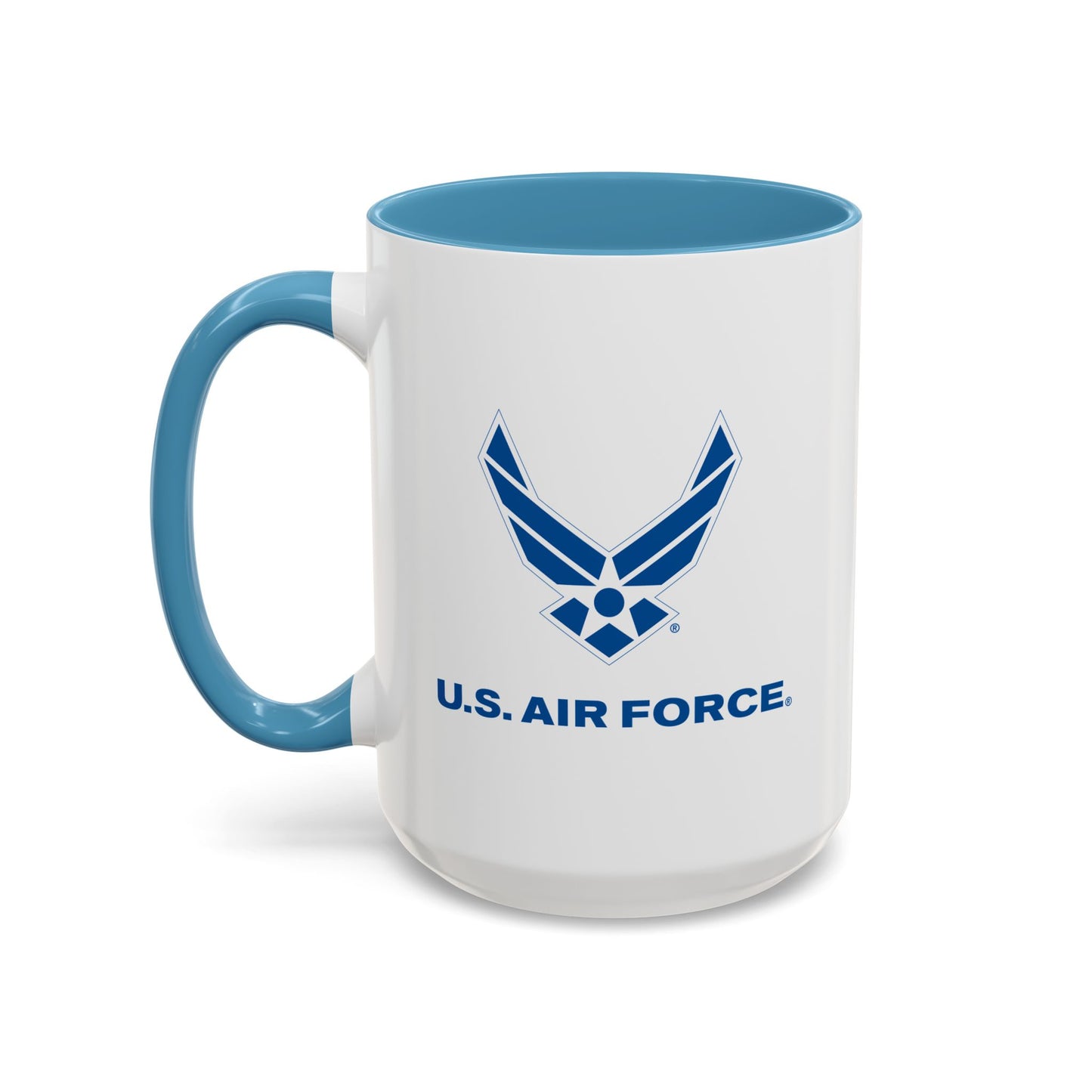 Accent Coffee Mug (11oz & 15oz) - USAF Logo, TM Txt - U S Air Force X 300