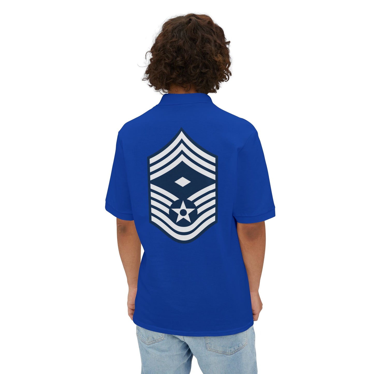 Men's Piqué Polo - USAF - First Sergeant (E9b) - 2020