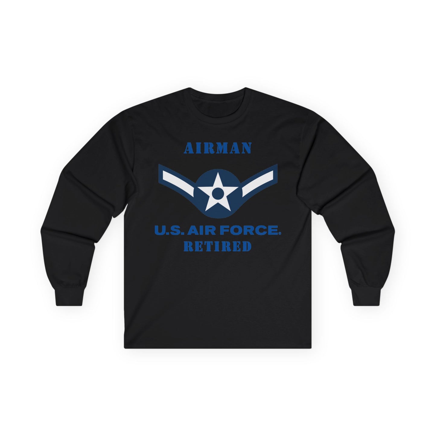 Unisex Ultra Cotton Long Sleeve Tee - USAF - Airman (E2) - 2020 - US Air Force - Retired