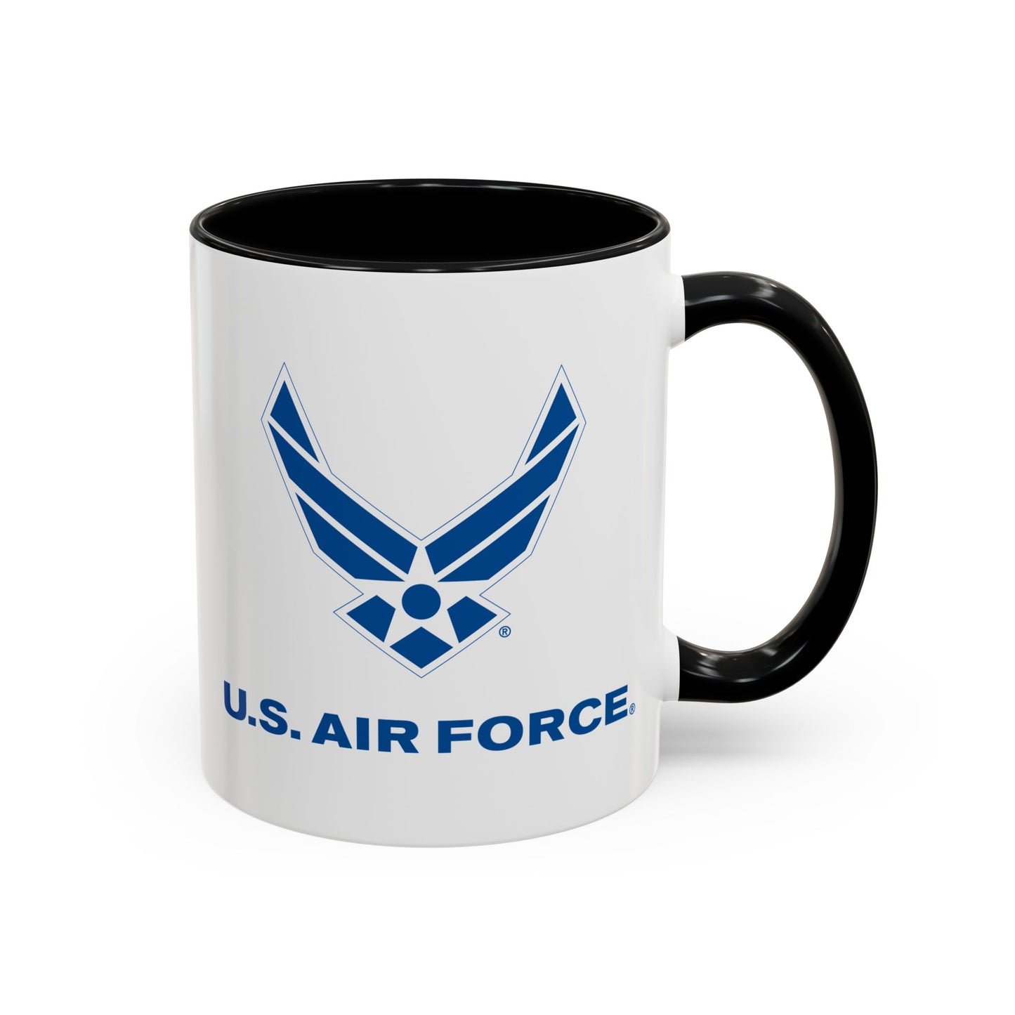 Accent Coffee Mug (11oz & 15oz) - USAF Logo, TM Txt - U S Air Force X 300