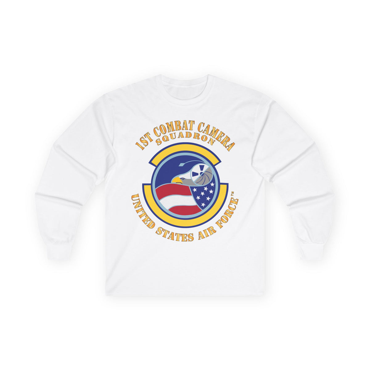 Unisex Ultra Cotton Long Sleeve Tee - USAF -  1st Combat Camera Squadron