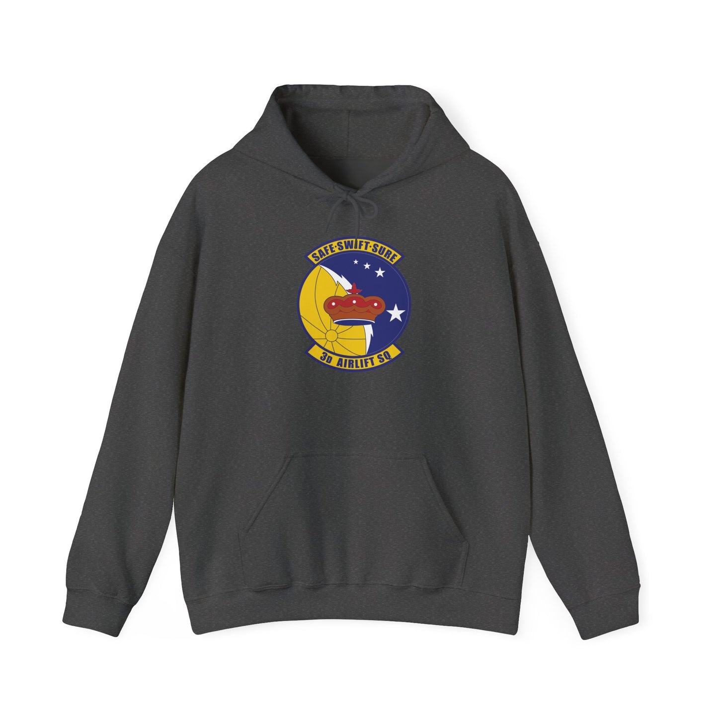 Unisex Heavy Blend Hooded Sweatshirt - USAF - 3rd Airlift Squadron wo txt