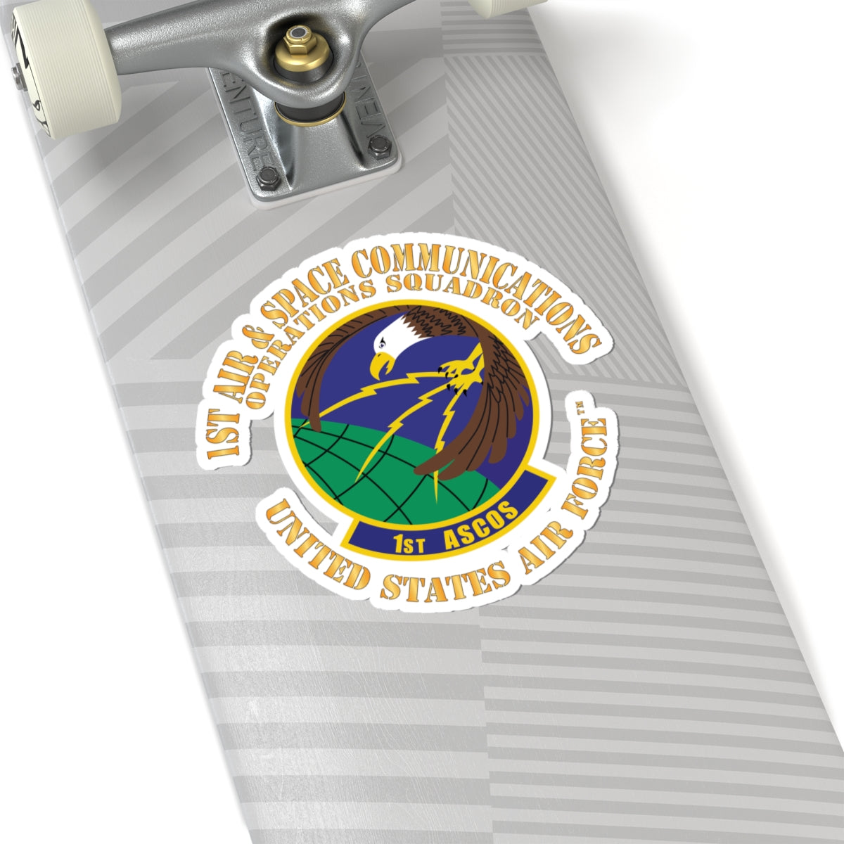 Kiss-Cut Stickers - USAF - 1st Air & Space Communications Operations Sq X 300