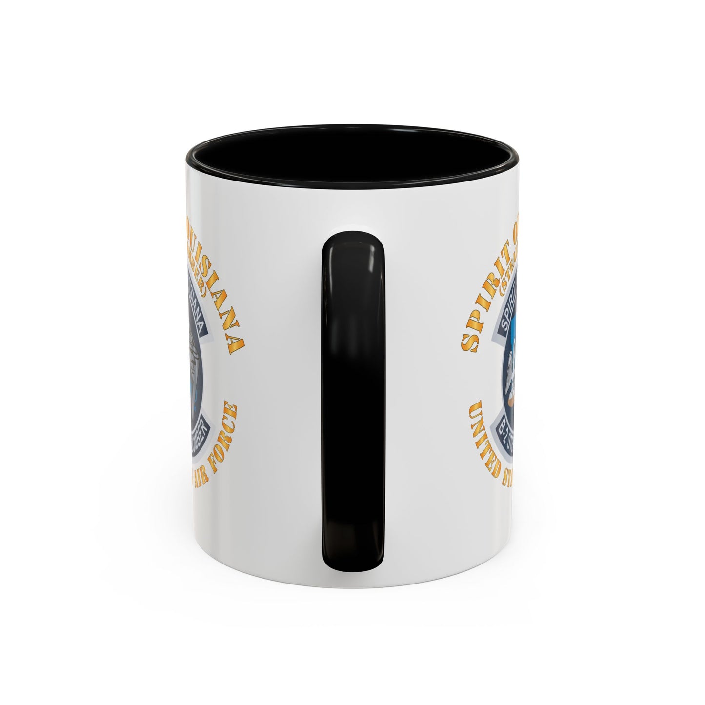 Accent Coffee Mug (11oz & 15oz) - USAF - B2 - Spirit of Louisiana - Stealth Bomber X 300