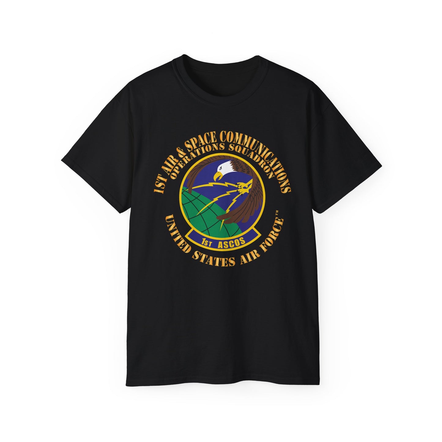 Unisex Ultra Cotton Tee - USAF - 1st Air & Space Communications Operations Sq X 300