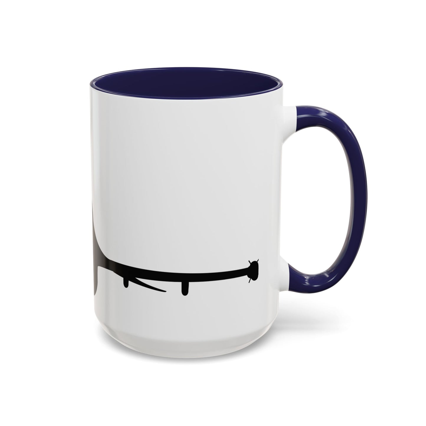 Accent Coffee Mug (11oz & 15oz) - Aircraft - F-16 - Front - Silhouette wo Txt X 300
