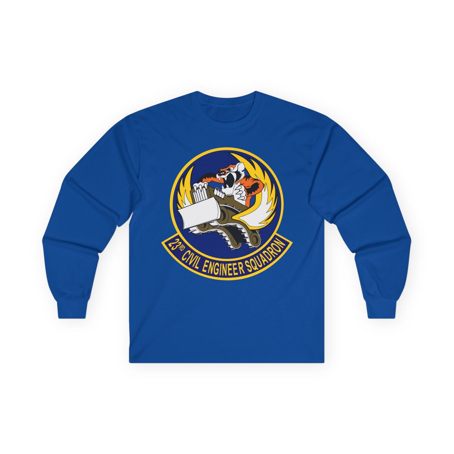 Unisex Ultra Cotton Long Sleeve Tee - USAF - 23d Civil Engineer Squadron wo Txt