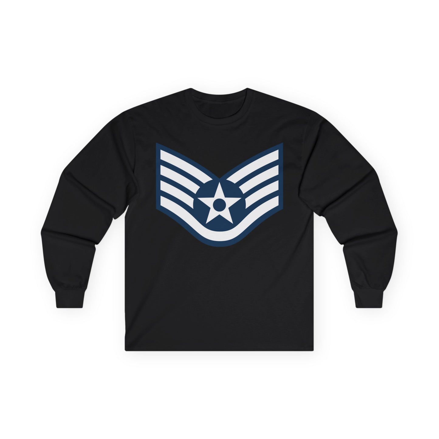 Unisex Ultra Cotton Long Sleeve Tee - USAF - Staff Sergeant (E5) - 2020