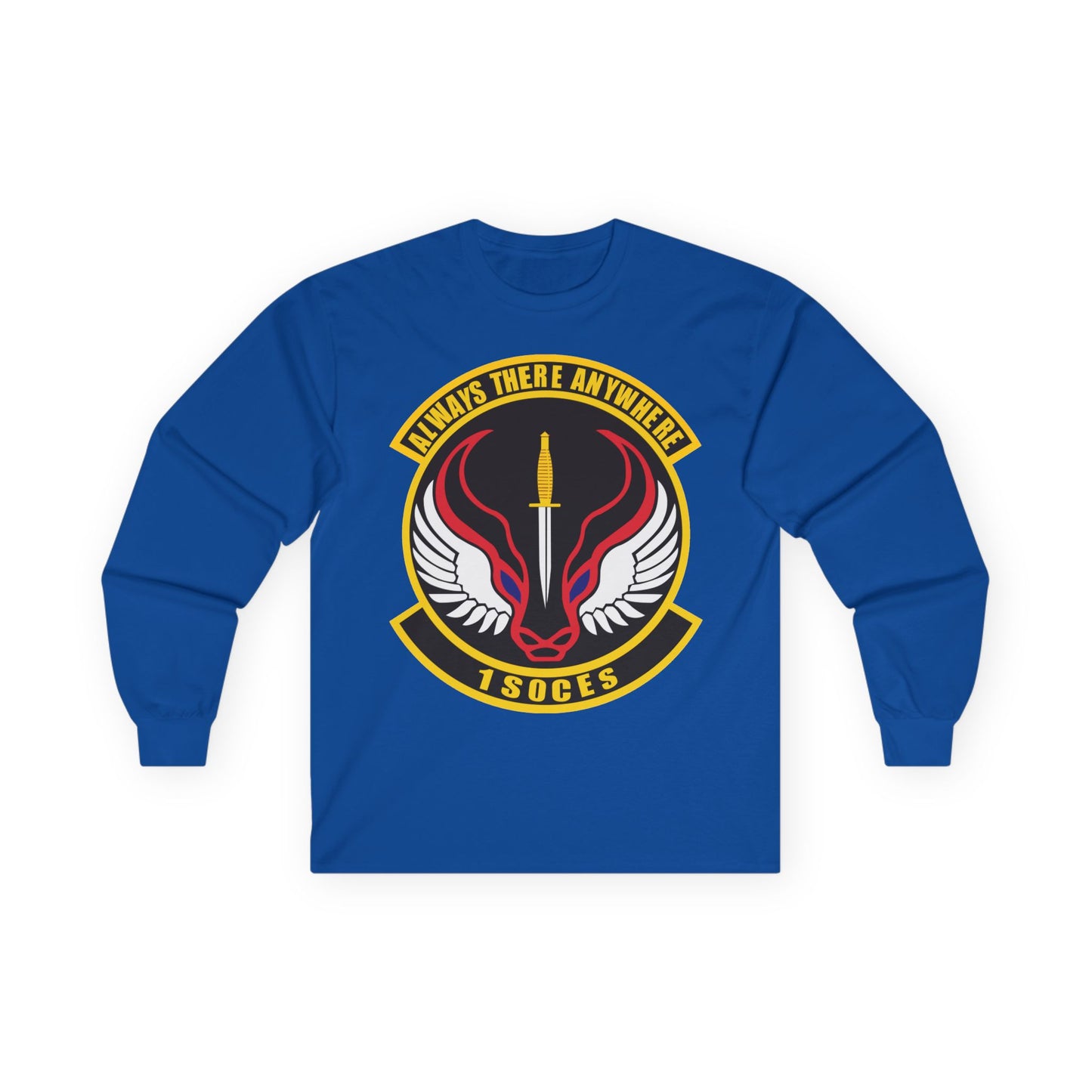 Unisex Ultra Cotton Long Sleeve Tee - USAF - 1st Special Operations Civil Engineer Sq wo txt