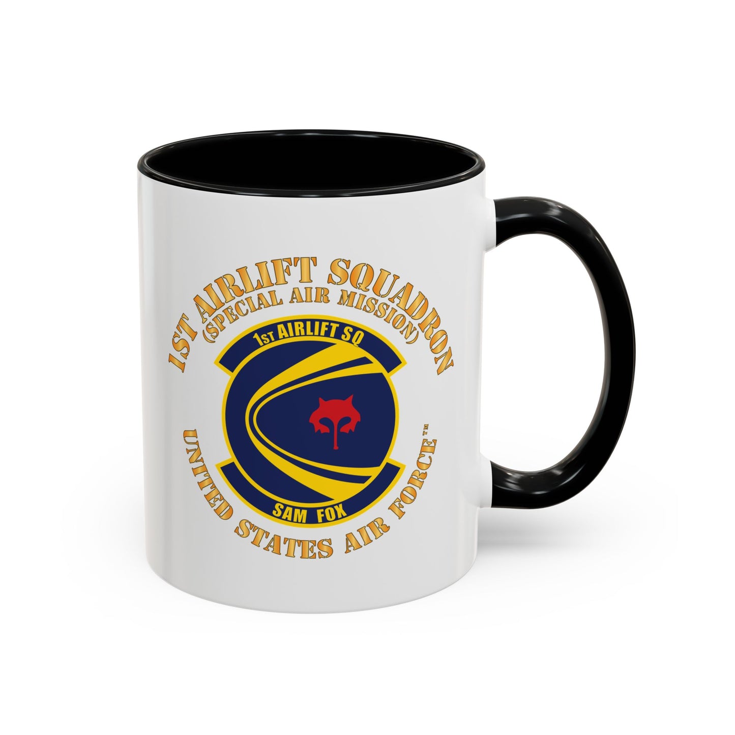 Accent Coffee Mug (11oz & 15oz) - USAF - 1st Airlift Squadron X 300