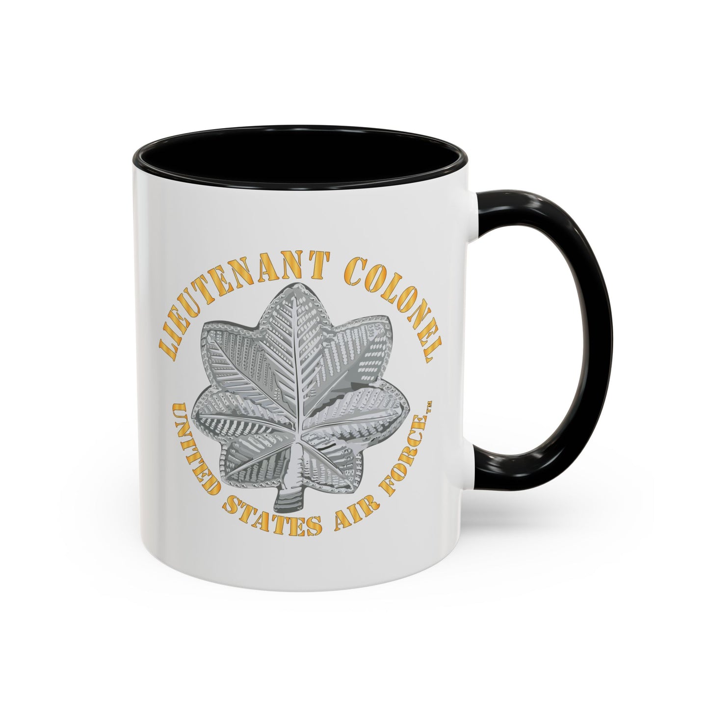 Accent Coffee Mug (11oz & 15oz) - USAF - Lieutenant Colonel - LTC - TM X 300