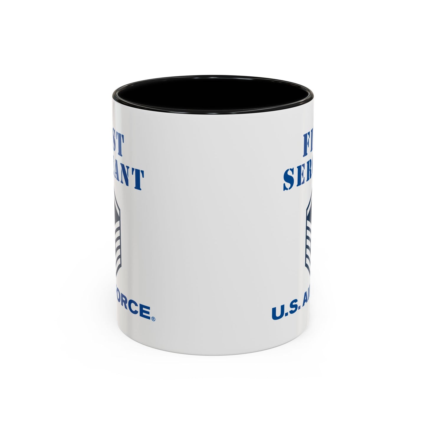 Accent Coffee Mug (11oz & 15oz) - USAF - First Sergeant (E7b) - 2020 - US Air Force w Text X 300