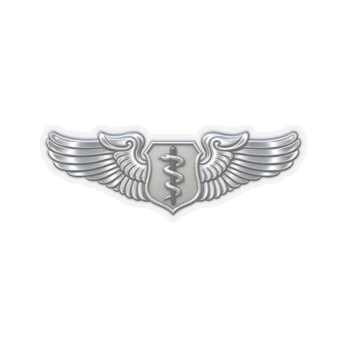 Kiss-Cut Stickers - USAF - Flight Surgeon Badge wo txt - 3D - Enhanced