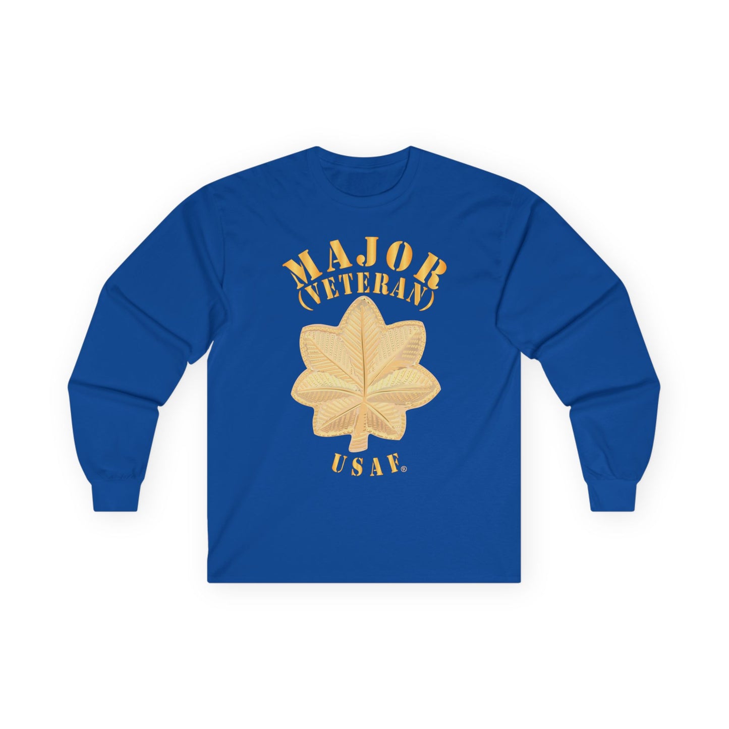 Unisex Ultra Cotton Long Sleeve Tee - USAF - Major - Veteran - USAF X 300