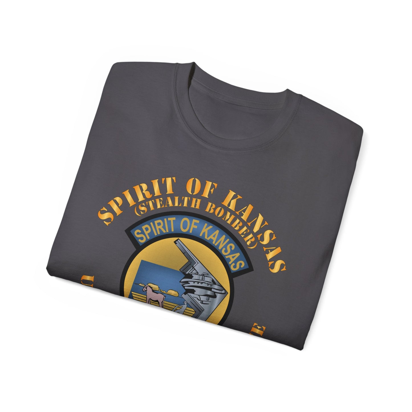 Unisex Ultra Cotton Tee -USAF - B2 - Spirit of Kansas - Stealth Bomber X 300
