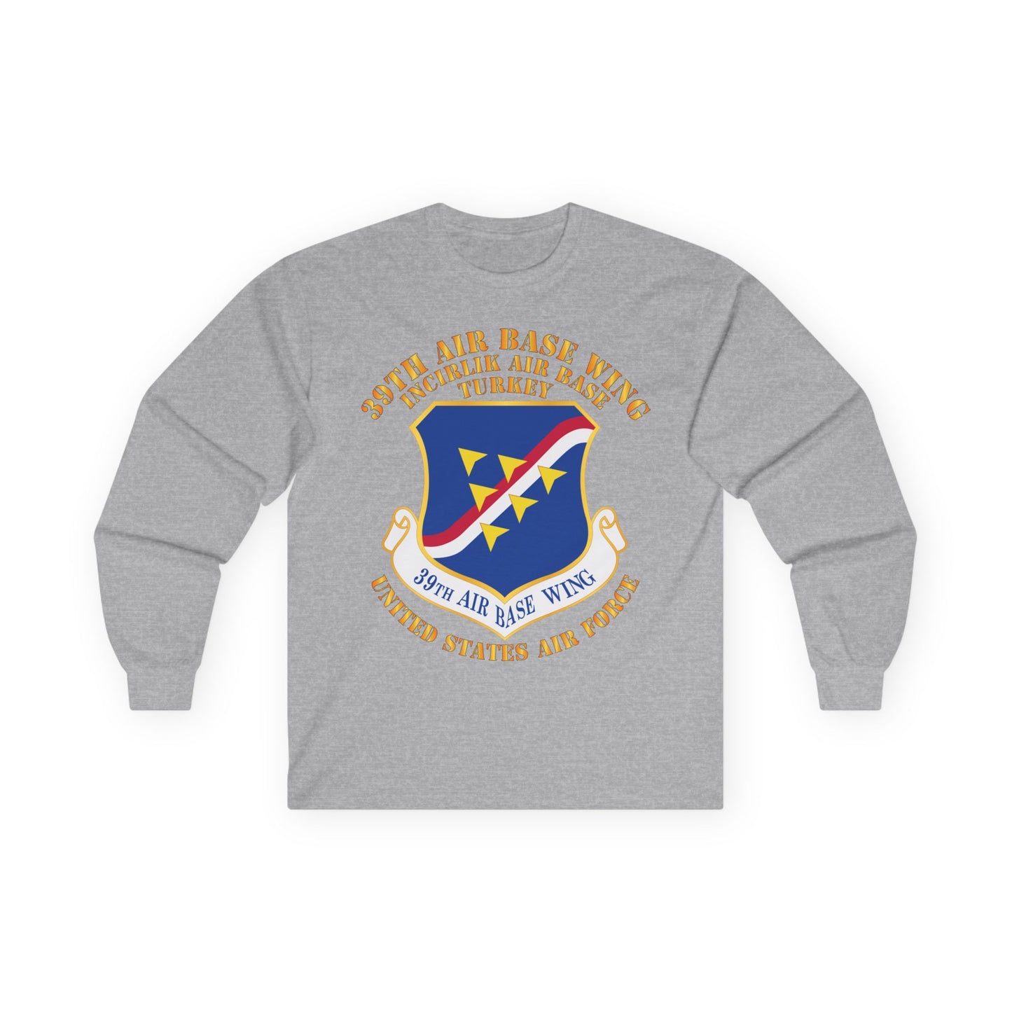 Unisex Ultra Cotton Long Sleeve Tee - USAF - 39th Airbase Wing - 3rd AF - Incirlik Air Base - Turkey