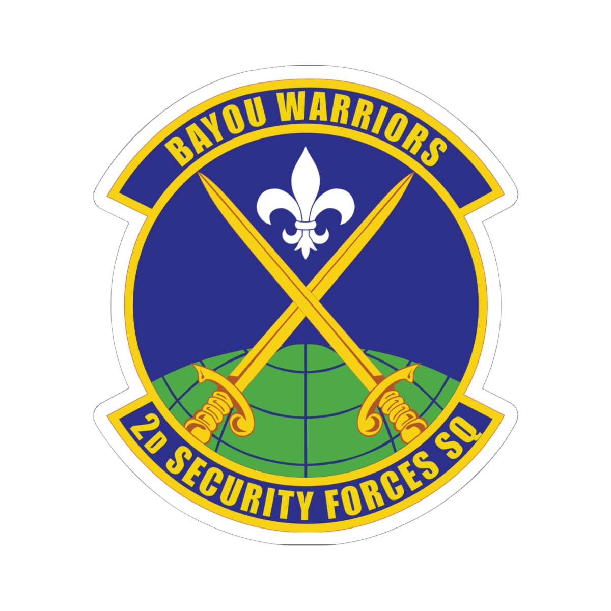 Kiss-Cut Stickers - USAF - 2nd Security Forces Squadron wo txt