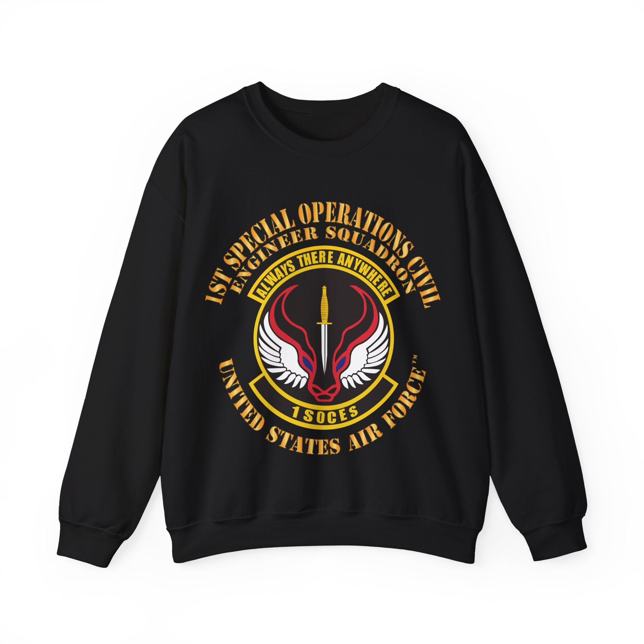 Machine Placement Stickers 1st Special Operations CES Sweatshirt | Air Force Stickers Plus