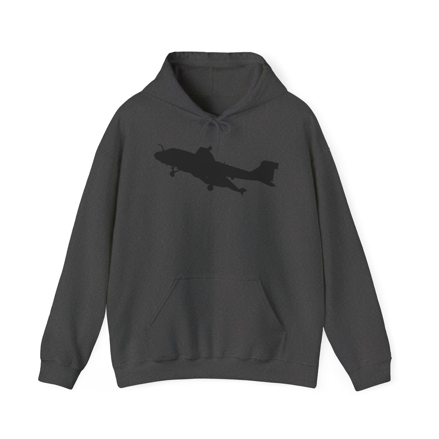 Unisex Heavy Blend Hooded Sweatshirt - Aircraft - Navy - A-6A Intruder - Silhouette X 300