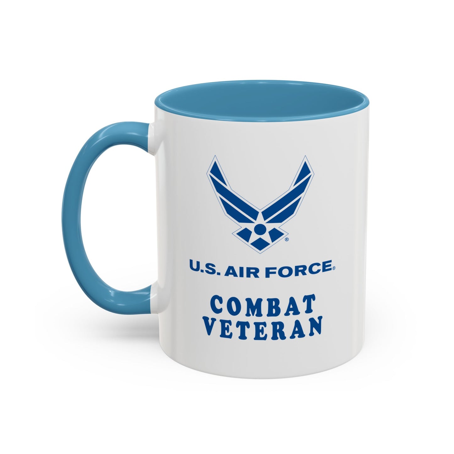 Accent Coffee Mug (11oz & 15oz) - USAF - Air Force - Combat Veteran X 300